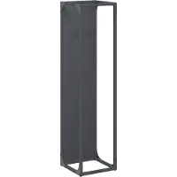 vidaXL Étagère à bois de chauffage anthracite 25x25x100 cm Acier laminé à froid
