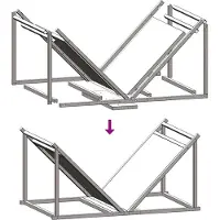 vidaXL Étagère à bois de chauffage anthracite 70x43x34,5 cm Acier laminé à froid