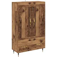 vidaXL Highboard vieux bois 69,5 x 31 x 115 cm Bois composite