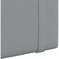 vidaXL Tête de lit suspendue en tissu gris clair