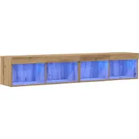 vidaXL Ensemble de meubles TV 2 pcs Chêne Artisan 80 x 30 x 30 cm Bois composite