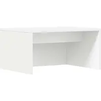 vidaXL Table murale, blanche, en bois composite, 60 x 45 x 30 cm