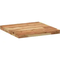 vidaXL Dessus de table carré 50x50x4 cm bois massif d'acacia