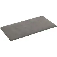 vidaXL : 12 pièces de garniture pour tête de lit, couleur gris clair, en velours