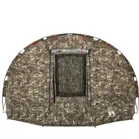 vidaXL Tente de pêche 5 personnes motif camouflage étanche à l'eau