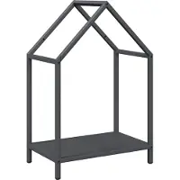 vidaXL Étagère à bois de chauffage anthracite 40x25x60 cm Acier laminé à froid