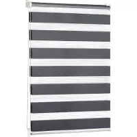 Everbrent Blumtal double store 55 x 130 - 155cm - store à enroulement Klemmfix, stores à enroulement pour fenêtres sans percer, store à enroulement pour fenêtres & portes, anthracite