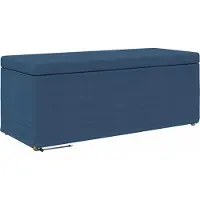 vidaXL Tabouret bleu 101 x 41 x 40 cm Tissu et bois pressé