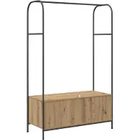 vidaXL Porte-vêtements Marron 100 x 44 x 160 cm Bois d'ingénierie