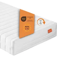 Sleepling matelas ergonomique 7 zones en mousse froide, 100 x 200 cm, H2 & H3, 21 cm, degré de fermeté duo, réversible, PureComfort