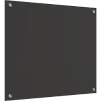 vidaXL Dos de cuisine gris foncé 70 x 60 cm Verre trempé
