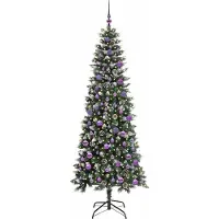 vidaXL Sapin de Noël artificiel avec 300 LED Vert 86 x 86 x 210 cm