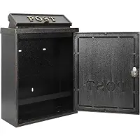 vidaXL Boîte aux lettres murale Bronze 29 x 13 x 41 cm Aluminium coulé