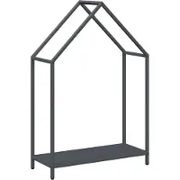 vidaXL Étagère à bois de chauffage Anthracite 60x25x90 cm Acier laminé à froid