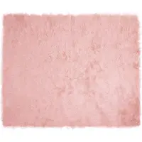 vidaXL Tapis en mouton synthétique Tafalla Rosa 200 x 280 cm Polyester