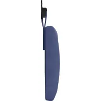 vidaXL Tête de lit suspendue, bleu police, velours