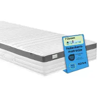 Sleepling Bodyprotect - Matelas ergonomique 7 zones à ressorts ensachés, 100 x 200 cm, H4, 21 cm d'épaisseur, orthopédique