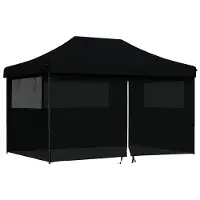 vidaXL Tente de réception noire 292 x 440 x 315 cm Tissu Oxford