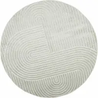vidaXL Tapis ronds HUARTE Vert Ø 200 CM Polyester