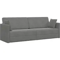 vidaXL Canapé-lit au sol Gris foncé 213 x 70 x 77 cm Velours