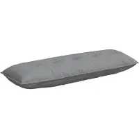 vidaXL Coussin de Dos Gris clair 140 x 19 x 50 cm tissu