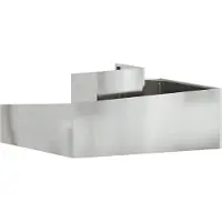 vidaXL Cache-pot de jardin Argent 100 x 100 x 50 cm Acier galvanisé