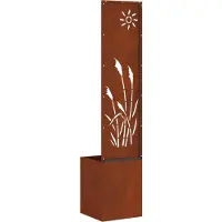 vidaXL Écran de confidentialité de jardin Fretwork Rouillé 32 x 140 cm