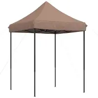 vidaXL Tente de réception marron 200 x 200 x 306 cm Tissu Oxford