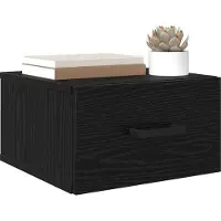 vidaXL Cabinet de chevet avec tiroir 2 pcs Chêne noir 35 x 35 x 20 cm