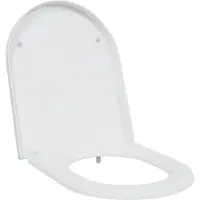 vidaXL Siège de toilette blanc 49 x 36 x 4 cm Duroplast