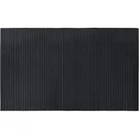 vidaXL Tapis rectangulaire noir 60x100 cm bambou