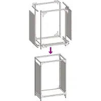 vidaXL Étagère à bois de chauffage Anthracite 44x28x65 cm Acier laminé à froid