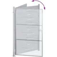 vidaXL Porte De Jardin Argenté 100 X 125 Cm Acier Inoxydable