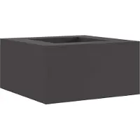 vidaXL Foyer Noir 80 x 80 x 40 cm Acier