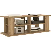 vidaXL Support TV 96 x 35 x 33,5 cm, imitation chêne artisanal, panneau de fibres de bois