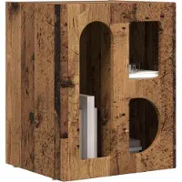 vidaXL Table de chevet Bois ancien 40 x 35 x 50 cm Bois d'ingénierie