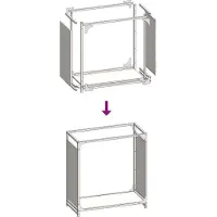 vidaXL Étagère à bois de chauffage Anthracite 60x28x65 cm Acier laminé à froid