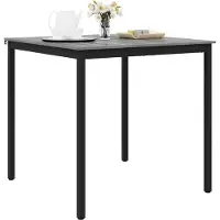 vidaXL Table d'appoint en bois composite, forme carrée