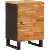 vidaXL Armoire de salle de bain Nature 38 x 33 x 58 cm Bois massif Mango
