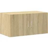 vidaXL Armoire haute Chêne Sonoma 80x42,5x225 cm Matériau dérivé du bois
