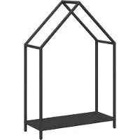 vidaXL Étagère à bois de chauffage Noir 60x25x90 cm Acier laminé à froid