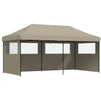 vidaXL Tente de réception Taupe 292 x 580 x 315 cm Tissu Oxford