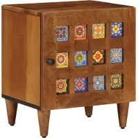 vidaXL Cabinet de chevet Marron 40 x 33,5 x 46 cm