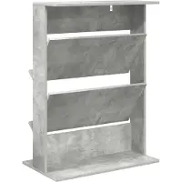 vidaXL Étagère de rangement en béton gris, 70 x 41 x 96 cm, en matériau composite bois