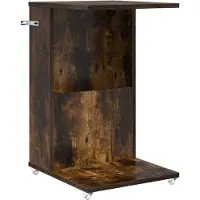 vidaXL Table d'appoint Chêne fumé 40 x 35 x 60 cm Bois d'ingénierie