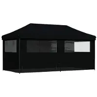 vidaXL Tente de réception noire 292 x 580 x 315 cm Tissu Oxford