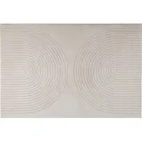 vidaXL Tapis de salon GALATI Crème 170 x 120 cm Polyester
