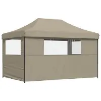 vidaXL Tente de réception Taupe 292 x 440 x 315 cm Tissu Oxford