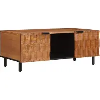 vidaXL Table basse marron 100 x 54 x 40 cm bois massif mangue