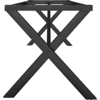 vidaXL Support de table basse en X 140x30x43 cm acier